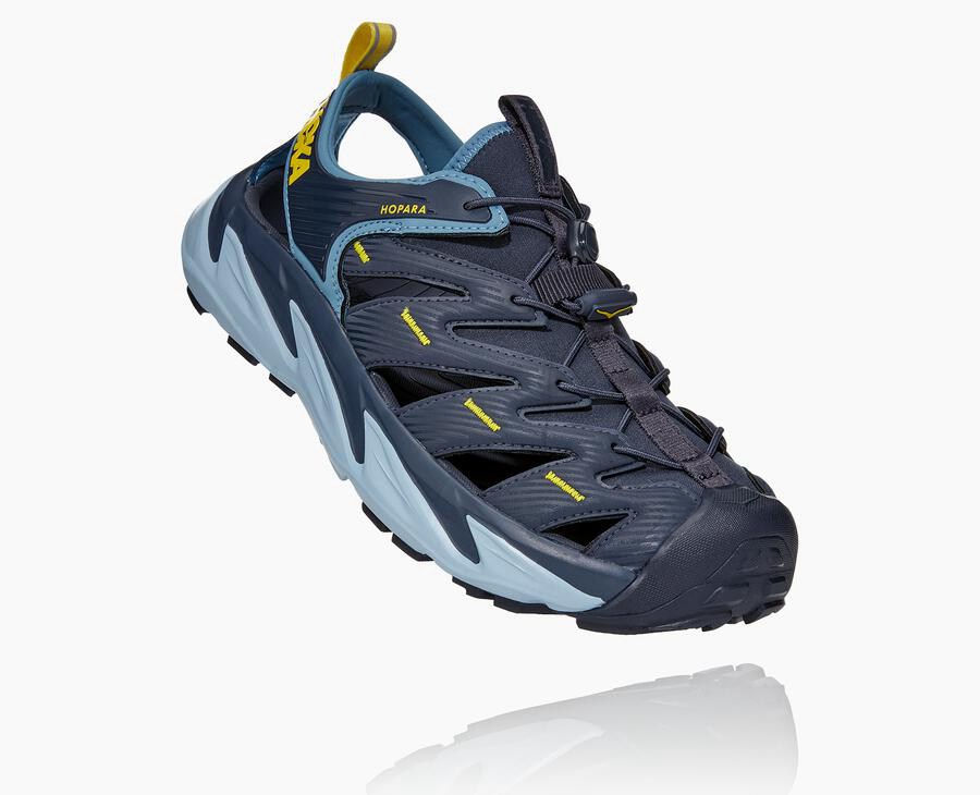 Hoka Mens Sandals NZ - Hoka Hopara Navy (XYI817490)